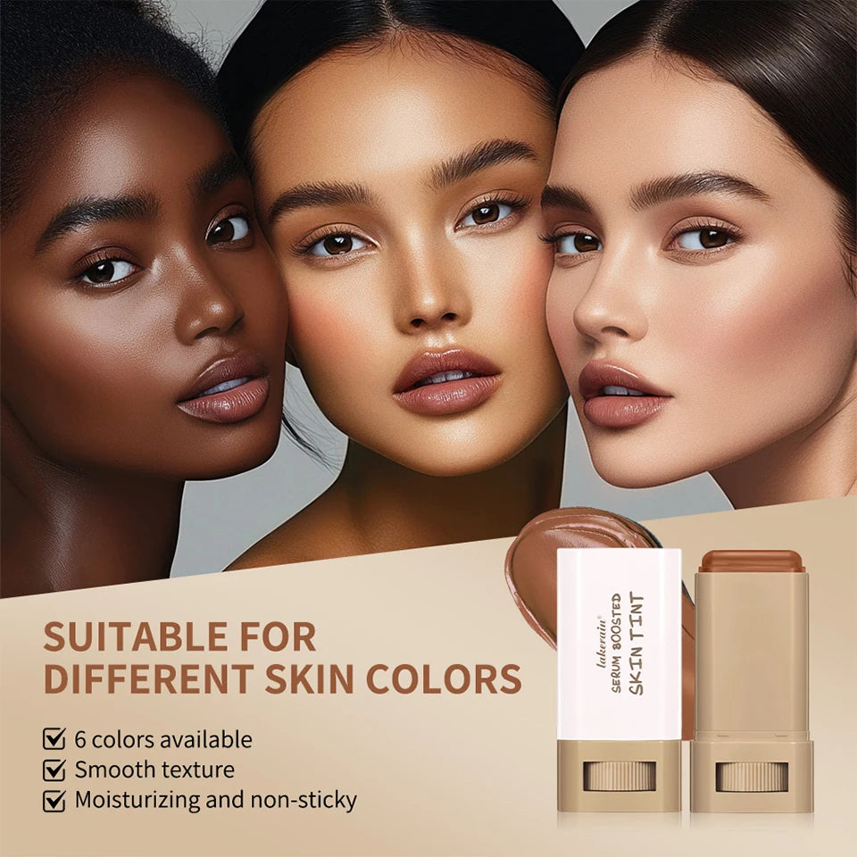 Skin Tint Stick Waterproof Nourishing Solid Tinted Serum Foundation Skin Tint Balm Face Tinted Face Contour Stick Makeup Beauty World Shop