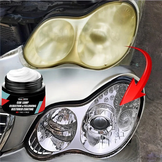 Car Headlight Restoration Polishing Kit - Scratch Remover & Oxidation Cleaner Repair Paste for Headlamp Assembly Beauty World Shop