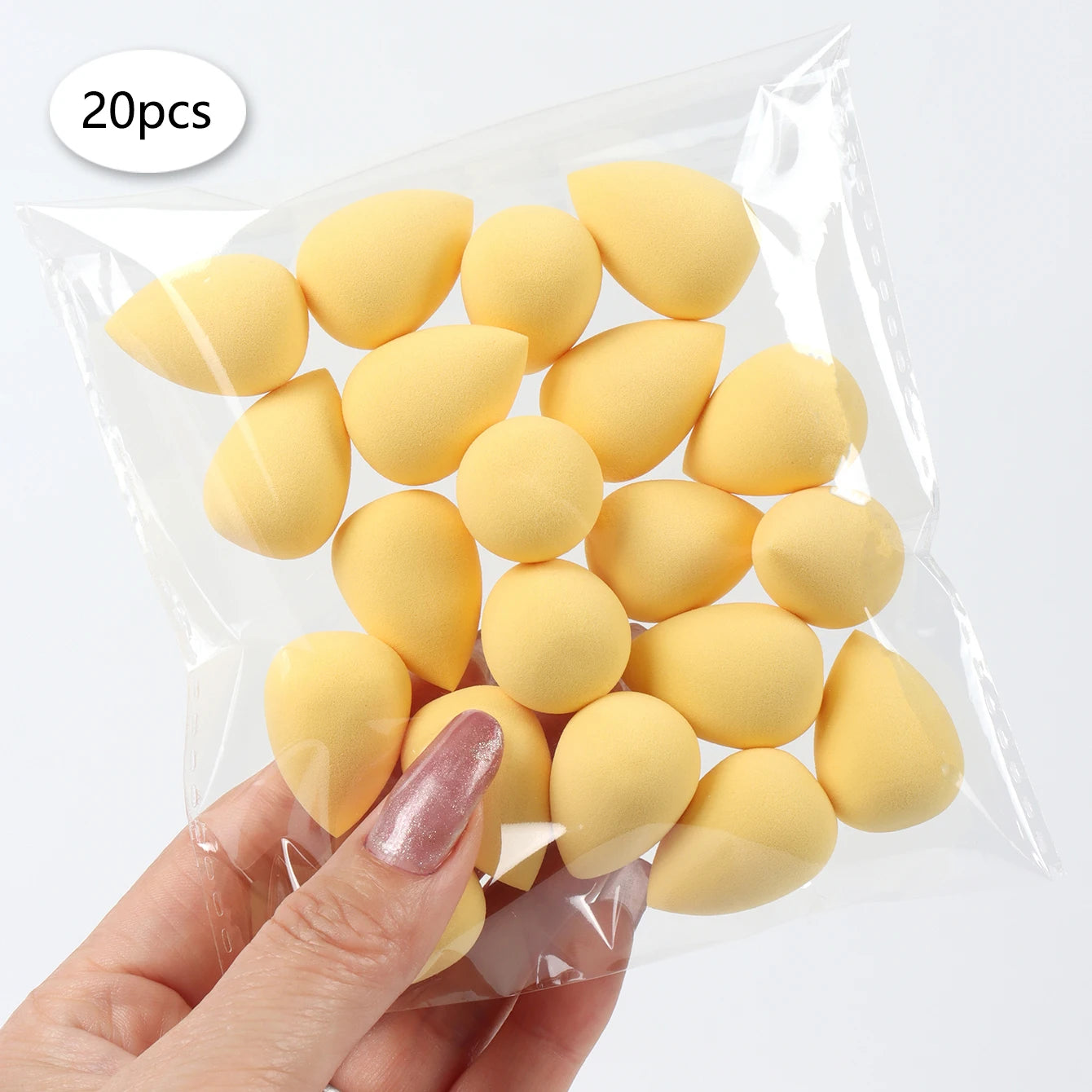 20 件装 Mini Finger Puff Beauty Cosmetic Foundation Cosmetic Sponge Makeup Blender Suitable for Cream & Powder Concealer Beauty World Shop