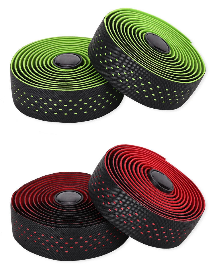 New Road Bike Handlebar Tapes Shock-absorbing Cycling Anti-slip Handlebar Bar Tape Wear-Resistant Bicycle Strap Bikes Belt Beauty World Shop