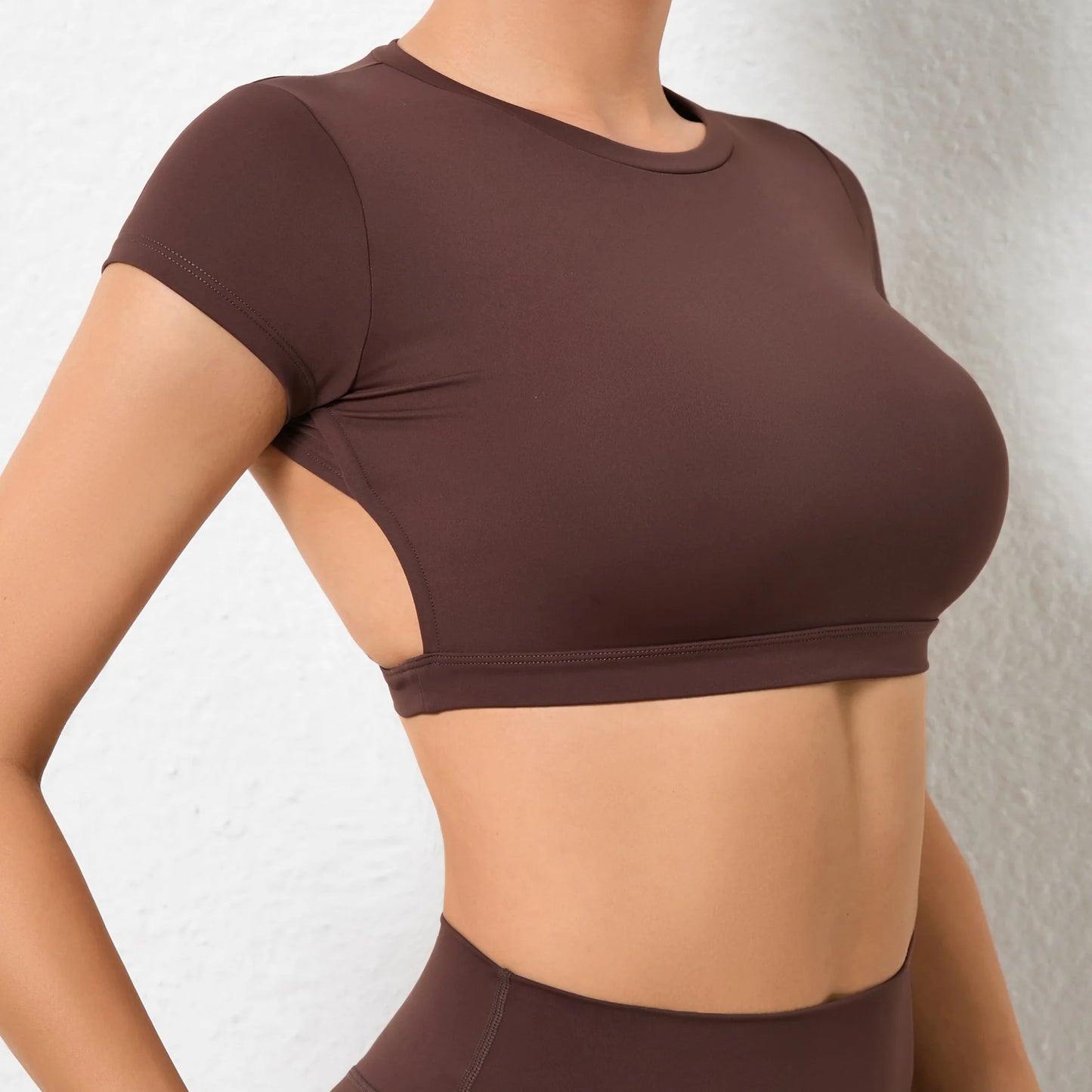 Hearuisavy Sports Shirts Breathable Workout Tops Fitness Sportswear Female Backless Yoga Clothing Sport Crop Tops Women Gym Top Beauty World Shop