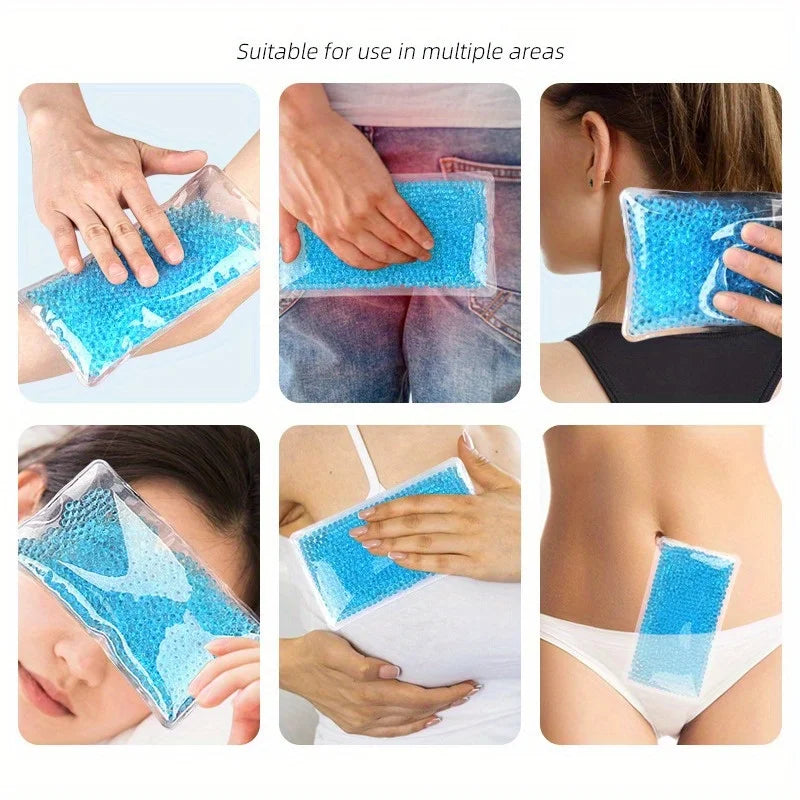 Reusable multi-purpose cold and hot gel ice pack, eye swelling, used to relieve systemic injury and pain, Beauty World Shop