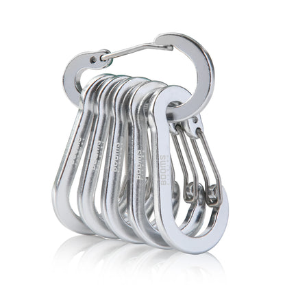 Booms Fishing CC1 Steel Small Carabiner Clips Outdoor Camping  Multi Tool  Fishing Acessories 6pcs Beauty World Shop
