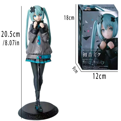 New 12-20cm Desktop Cute Hatsune Miku Kwaii Style Anime Figure Toys PVC Model Collector Doll Birthday Gift Beauty World Shop