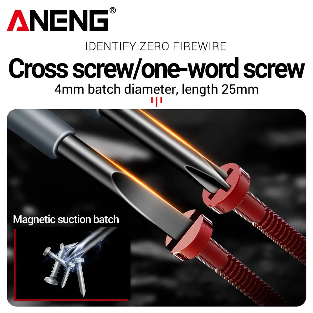 ANENG B05 Word/cross Screwdrivers Neon Bulb Indicator Meter Electric Pen Insulated Electrician Highlight Pocket Tester Pen Tools Beauty World Shop
