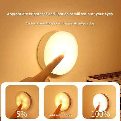 New dormitory night light bedside light learning desk lamp eye protection charging energy-saving button magnetic student light w Beauty Fashion
