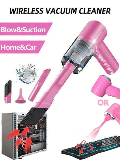 3 In 1 Integrated Suction And Blowing Vacuum Combination Vacuum Cleaner USB Charging Small Car Household Vacuum Cleaner Beauty World Shop