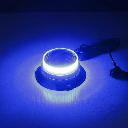 Magnetic Base LED Blue Emergency Strobe Light Car Police Roof Flashing Hazard Warning Light 12V/24V Vehicle Safety Beacon Lamp Beauty World Shop