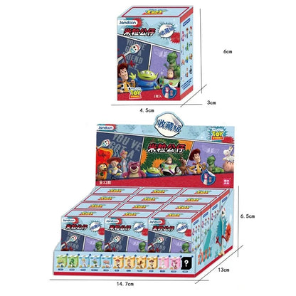 JANDOOM Disney Toy Story Stitch Mickey Mouse Winnie Zootopia Doraemon Action Figure Rice Grains Doll Model Blind Box Toys Gifts Beauty World Shop