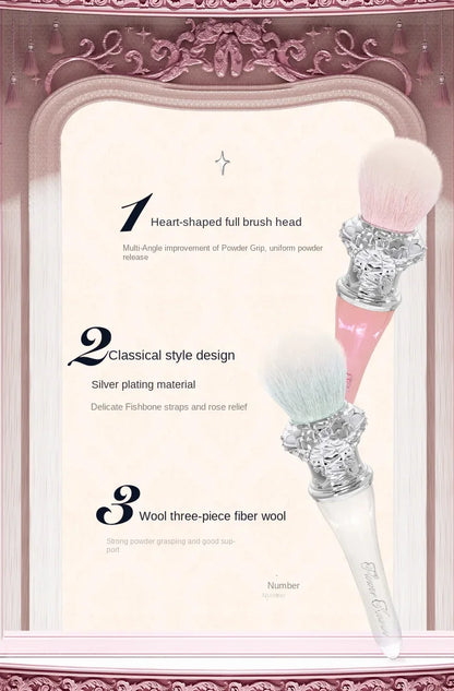 Flower Knows Swan Ballet Blush Wool Brush Mineral Powder Bronzer Contour Makeup Brushes By Flower Knows Beauty World Shop