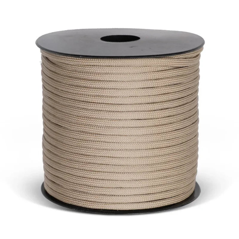 50m 650 Military Paracord 9 Strand 4mm Tactical Parachute Cord Camping Accessories DIY Weaving Rope Outdoor Survival Equipment Beauty World Shop