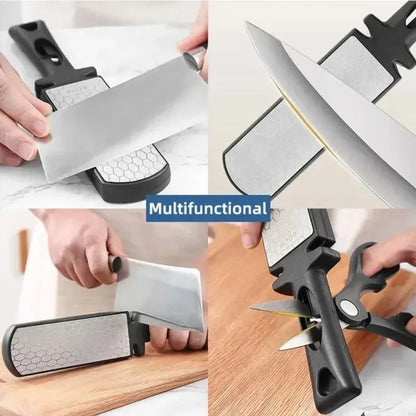 5 in1 Knife Sharpener Diamond Bars 400/1000 Multi-Tool Kitchen Knives Tungsten Steel Ceramic Grinding Double-Sided Whetstone 숫돌 Beauty World Shop