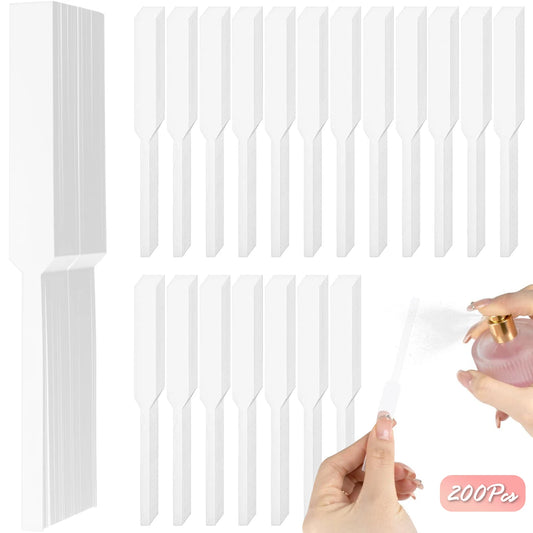 200Pcs Disposable Perfume Tester Strips Fragrance Testing Strips for Essential Oils Aromatherapy Scent Evaluation Beauty World Shop