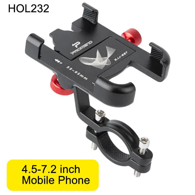 NEWBOLER MTB Phone Mount Stand Bicycle Holder 360° Rotatable Aluminum Adjustable Bike Phone Holder Non-slip Cycling Bracke Beauty World Shop