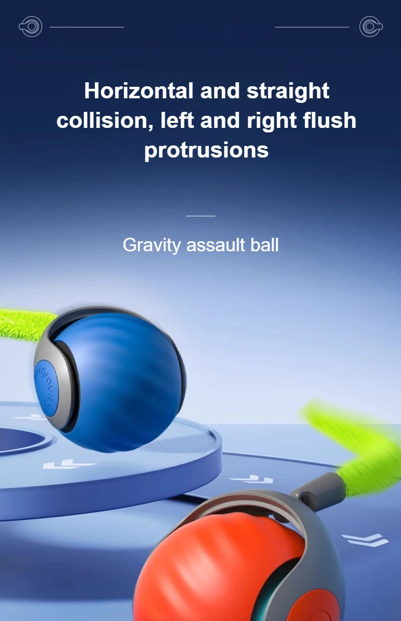 Cats Interactive Ball Toys, Automatic Rolling Ball with Faux Tail,USB Rechargeable SmartElectric Pet Toy for Teaser and Training Beauty World Shop