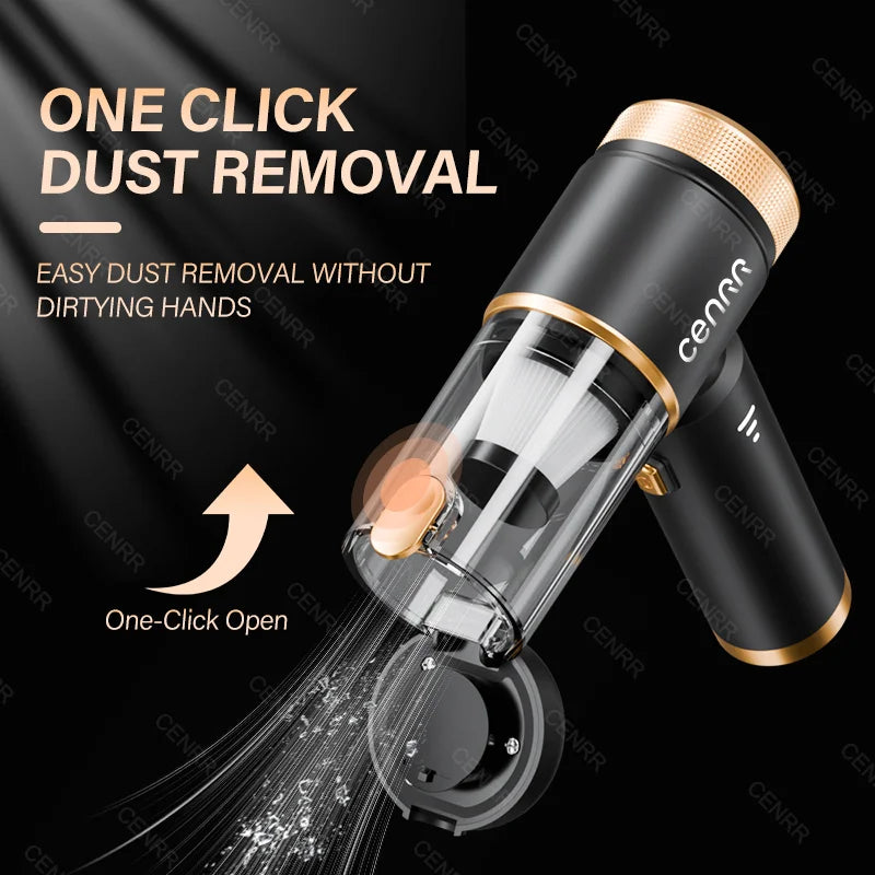 CENRR 2026 Car Vacuum Cleaner Mini 998000PA Cordless Powerful for Home Handheld Blower Car Cleaner Portable Car Vacuum Cleaner Beauty World Shop