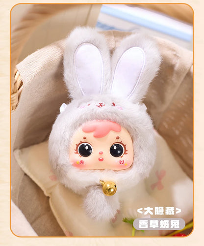 Samuel Mini Wealth Rabbit Blind Box Series Plush Toys Kawaii Backpack Doll Pendant Desktop Ornament Mystery Box Peripheral Gifts Beauty World Shop