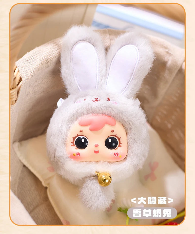 Samuel Mini Wealth Rabbit Blind Box Series Plush Toys Kawaii Backpack Doll Pendant Desktop Ornament Mystery Box Peripheral Gifts Beauty World Shop
