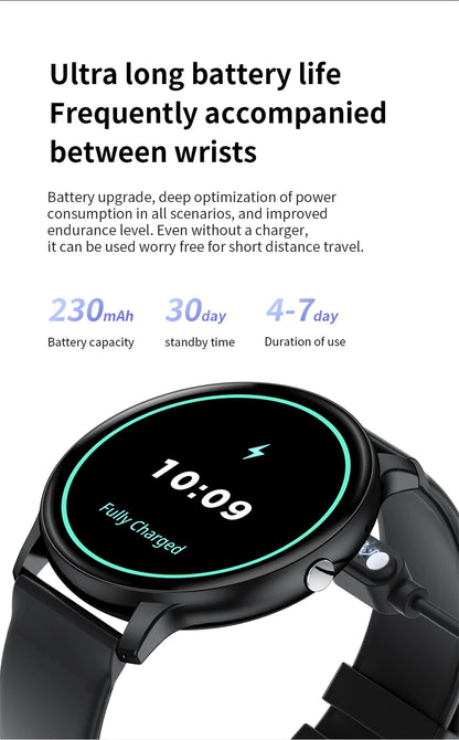 2025 New Smart Watch Women Men Bluetooth Call Sports Fitness Watches Heart Rate Health Monitor Smartwatch Ladies For Android iOS