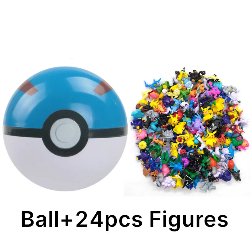 аниме фигурки Toys 7Cm Elf Ball 2-3cm Anime Action PokeBall Figures Monster Toy Model Dolls Children Christmas Gift Beauty World Shop