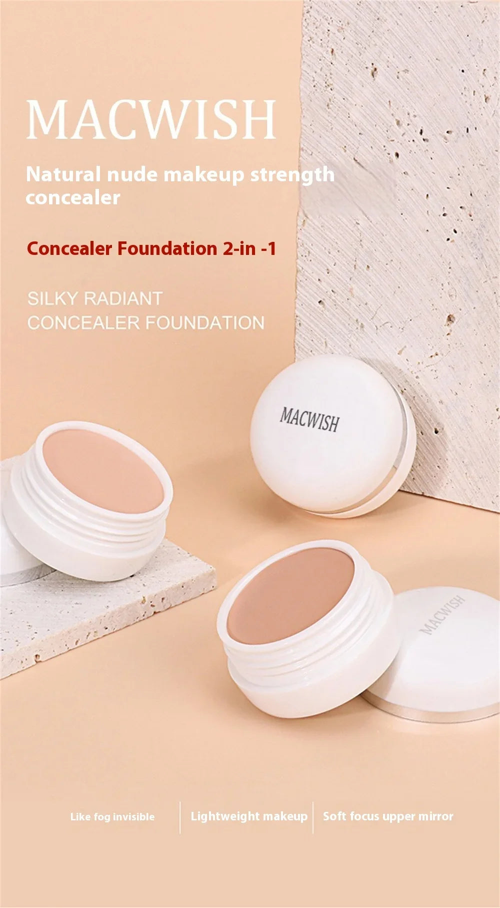 High Coverage Concealer Cover Anti Dark Circle Freckle Lasting Waterproof Foundation BB Cream for Face Makeup Base Cosmetics Beauty World Shop