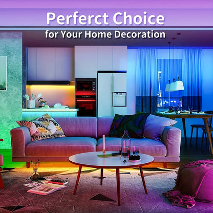 Led Strip Lights with 44 Key Remote Control 1m 5m 10m 20m RGB Tape Led Wall Room for Home Bedroom Party Decor TV Backlight Beauty World Shop