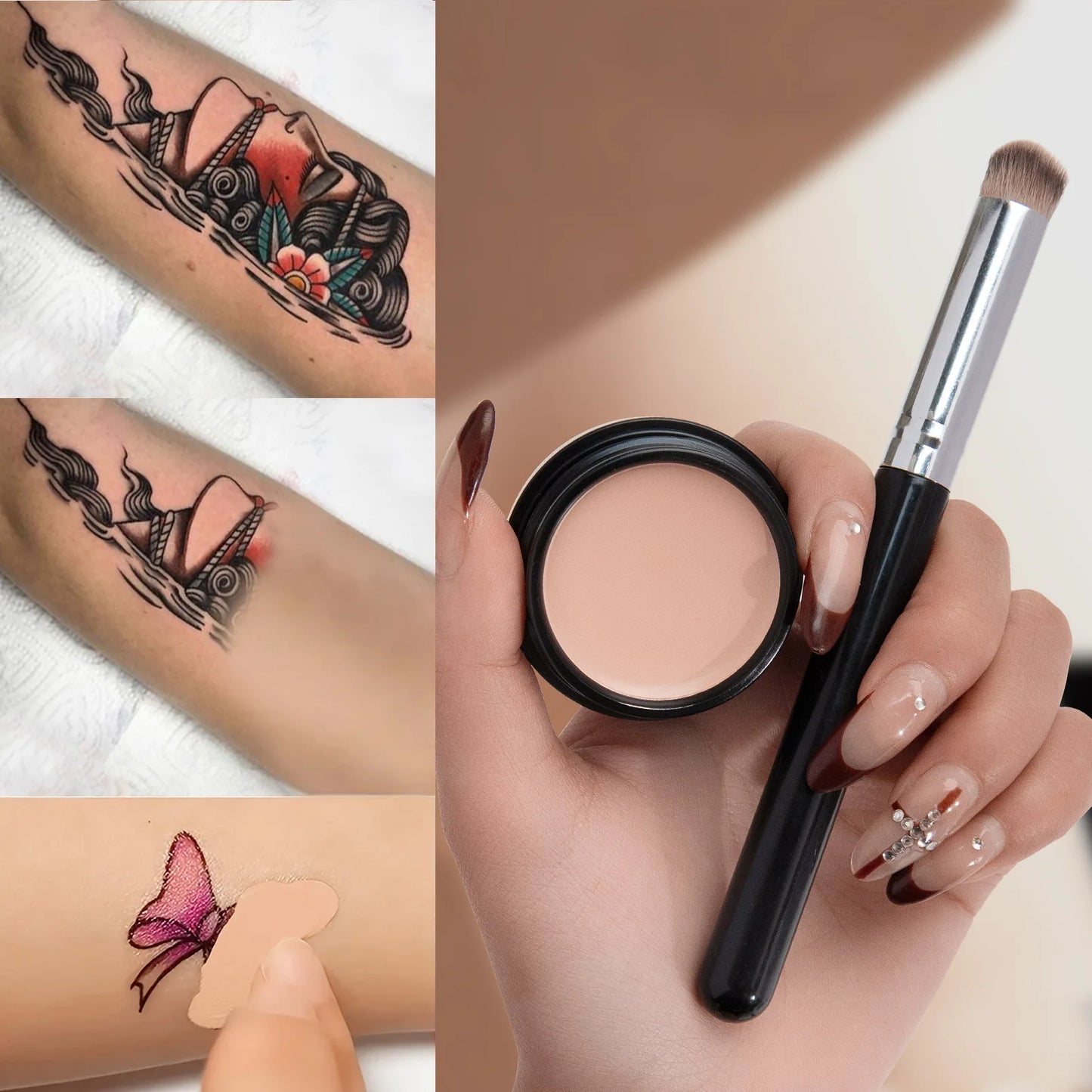 Hydrating Eye Brightening Concealer&Contour Cream-Full Coverage,Long Lasting,Correcting Eye Concealer for a Perfect Look Makeup Beauty World Shop