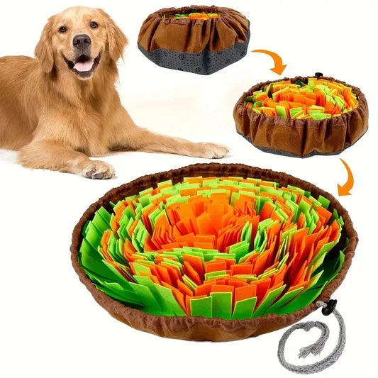 Washable Felt Pet Sniffing Pad Foldable Dog Slow Feeding Mat Toy Dog Training Snuff Mat Beauty World Shop