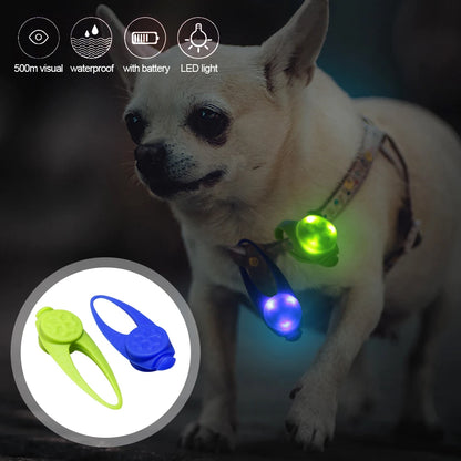 Pet Led Silicone Rubber Pendant Safety Flashing Glow Light Blinking Led Collar Luminous Pendant For Pet Dog Puppy Necklace Beauty World Shop