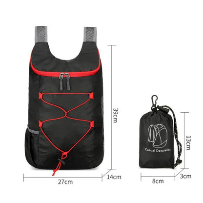 Multifunctional Outdoor Folding Backpack High Density Lightweight Waterproof Nylon Fabric Sports Bag for Camping Hiking Travel Beauty World Shop