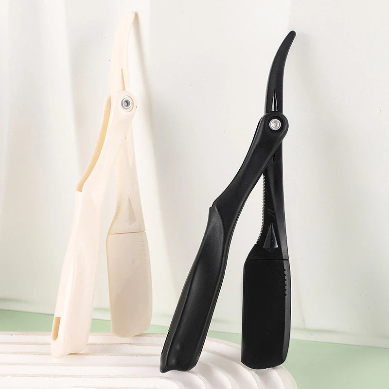 Professional Manual Shaver Straight Edge Plastic Barber Razor Folding Shaving Beard Cutter Straight Razor Wholesale Beauty World Shop
