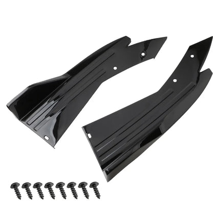 Pair Universal Car Rear Bumper Spoiler Lip Carbon Fiber Wing Trim Protection Anti-crash Diffuser Side Skirt Wrap Angle Splitter Beauty World Shop