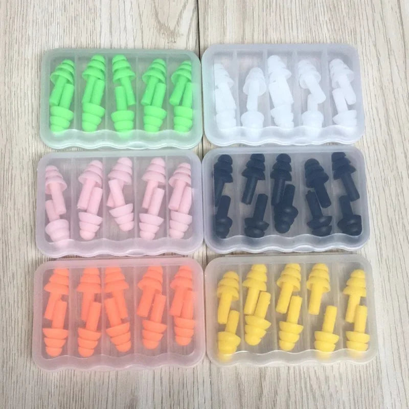 5Pairs Soft Silicone Earplugs Waterproof Swimming Earplug Anti-Noise Ear Clip for Adults And Children Swimmers Diving Protection Beauty Trend Shop