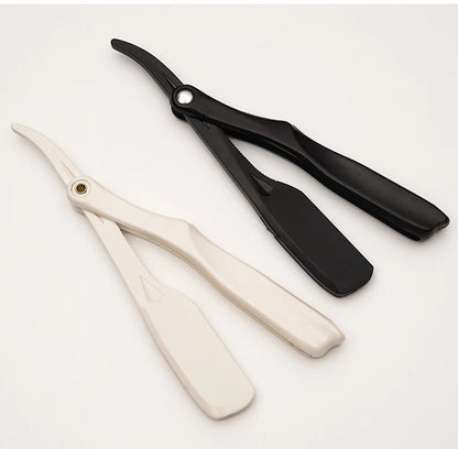 Professional Manual Shaver Straight Edge Plastic Barber Razor Folding Shaving Beard Cutter Straight Razor Wholesale Beauty World Shop