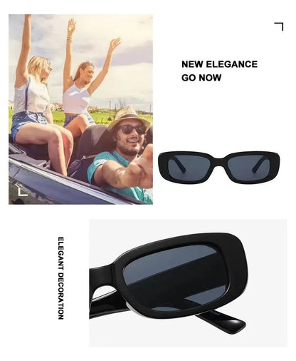 Retro Small Square Sunglasses Men and Women Trendy European and American Fashion Street Shot Sunglasses UV Proof Glasses Beauty World Shop