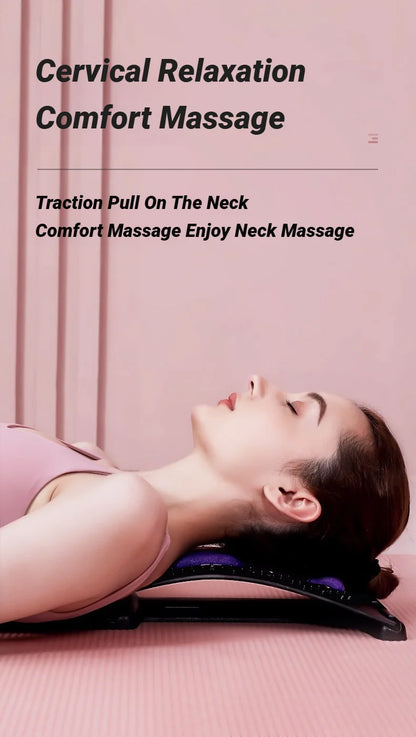 Back Stretcher Multi-Level Adjustable Massager Waist Neck Fitness Lumbar Cervical Spine Support Soothing Device Stretching Yoga Beauty World Shop