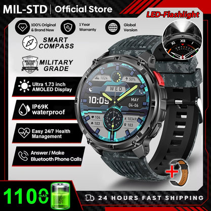 2026 New T-Rex3 Pro GPS Tracker 1100mAh Smartwatch Men 120-Day Standby Clock Rugged Outdoor Sport 10ATM Waterproof Call Watches Beauty World Shop