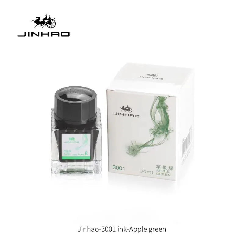 JINHAO 30ml Fountain Pen Ink Non-carbon Cartridge Refill Glass Bottled Fountain Pen Ink Stationery Office School Supplies Beauty World Shop
