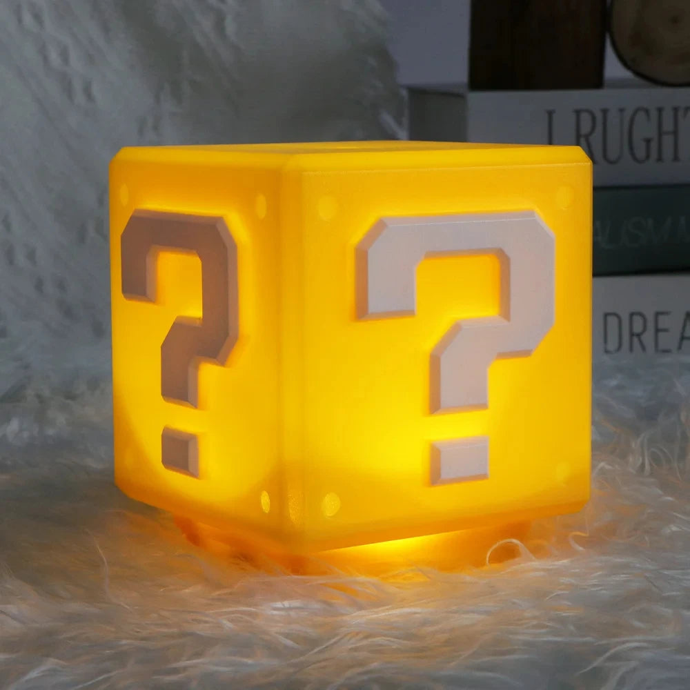 HOMEFISH LED Question Mark Night Light With Music Anime Peripheral Children's Bedroom Bedside Lamp USB Rechargeable Gift Beauty World Shop