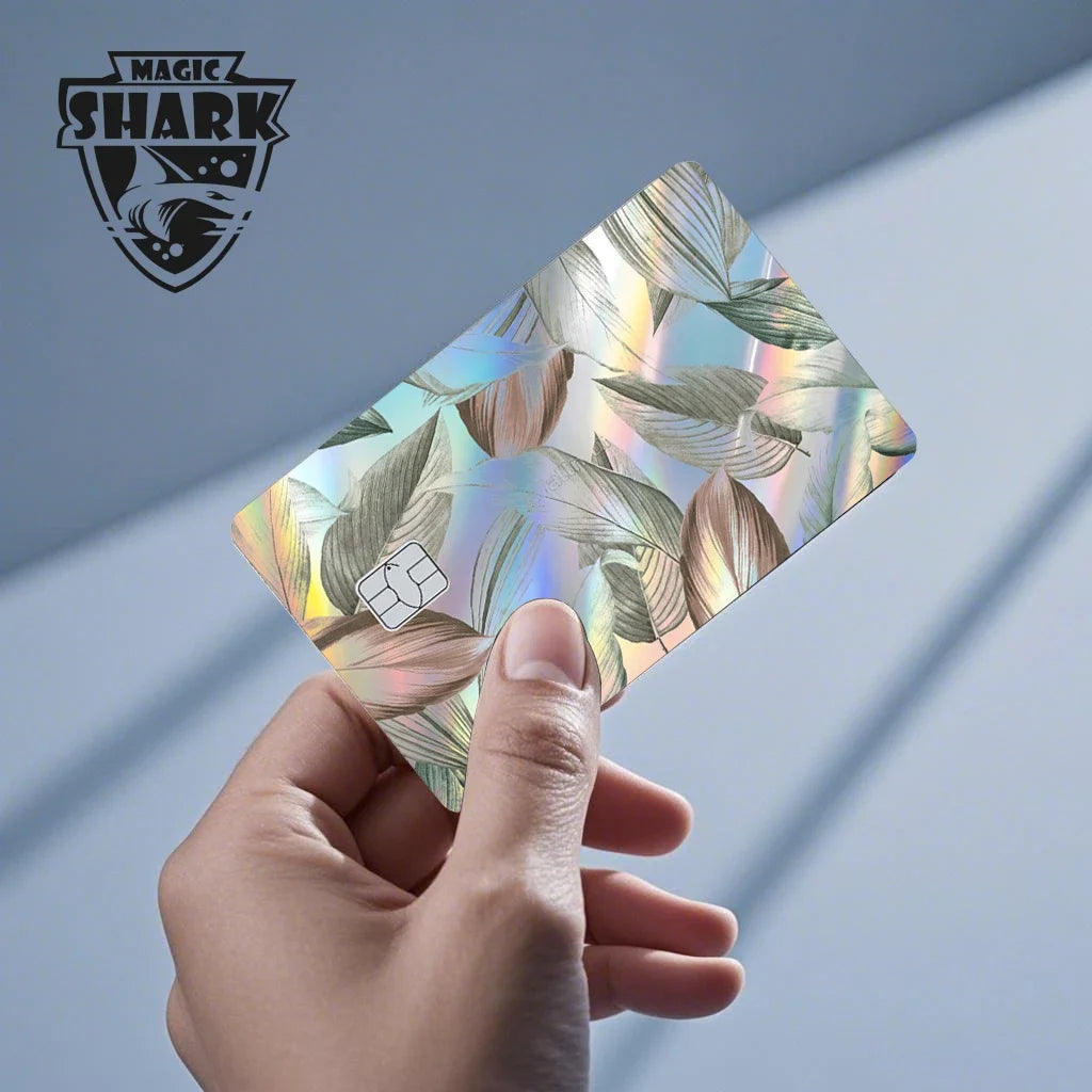 Magic Shark Skull Panda Hunter Broke Blue Eyes Dragon Laser Holographic Sticker Cover Film Skin for Credit Bank Debit Card Beauty World Shop