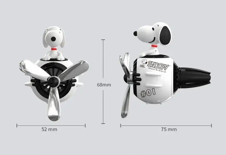 Snoopy Air Freshener Flying Propeller Pilot Series Car Accessories Anime Figures Aromatherapy Fragrance Diffuser Car Decor Gifts Beauty World Shop
