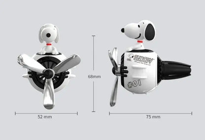 Snoopy Air Freshener Flying Propeller Pilot Series Car Accessories Anime Figures Aromatherapy Fragrance Diffuser Car Decor Gifts Beauty World Shop