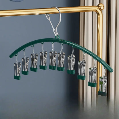 Rack de secagem à prova de vento com clipes – cabide de plástico para meias, jaquetas e lavanderia doméstica Beauty Trend Shop