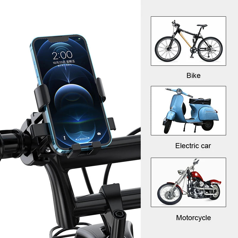 Anti-slip Phone Mount 360° Rotatable Adjustable Bike Phone Mount for Outdoor Cycling, Mountain Bike Accessories Beauty World Shop
