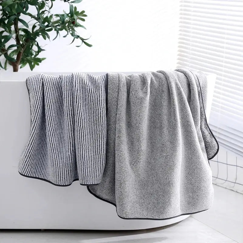 1PCS Thickened Bath Towels for The Body Microfiber Towel for Gym Sports Shower Robe for Spa Beath Home Beauty World Shop