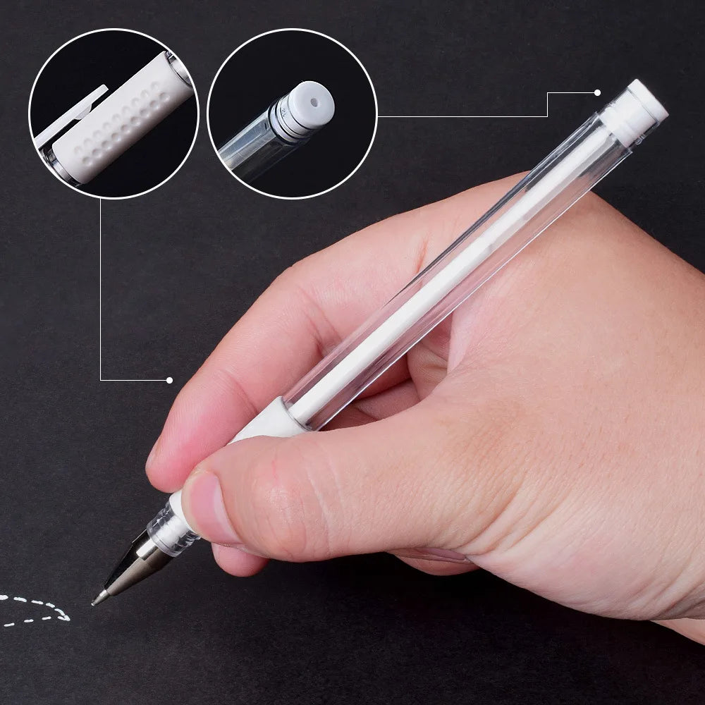 2PCS Eyebrow Marker Pen Microblading Surgical Skin Permanent Make up Supplies White Surgical Scribe Tool Tattoo Accessories Pens Beauty World Shop