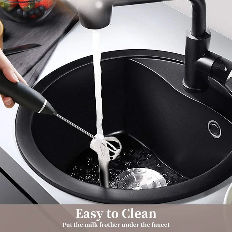 Portable Electric Milk Frothers Handheld Blender USB Mini Coffee Maker Whisk Mixer Cappuccino Cream Egg Beater Food Blender Beauty World Shop
