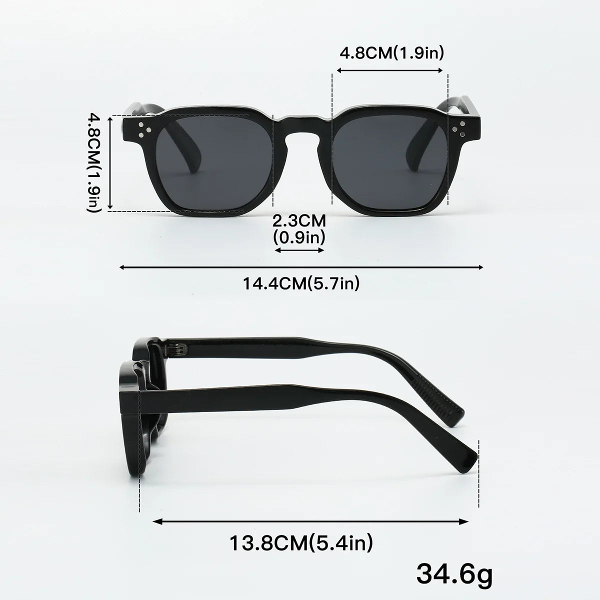 New Polarized Sunglasses Unisex Metal Core CP Square Sun Glasses Rivets Women Shades Driving Glasses Beauty World Shop
