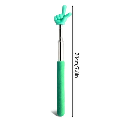 1pPointer Finger Stainless Steel Reading Sticks Telescopic Reading Finger Teaching Aids Gift for Teachers Pointer Finger Stick Beauty World Shop