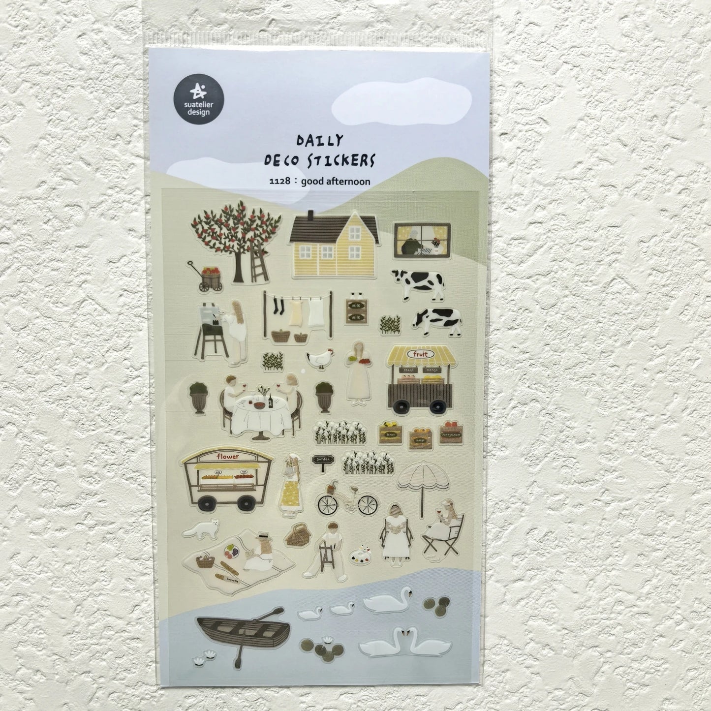 Korean Import Suatelier Travel Home Life Study Friend Stickers Scrapbooking Diy Journaling Diary Stationery Sticker School Gift Beauty World Shop